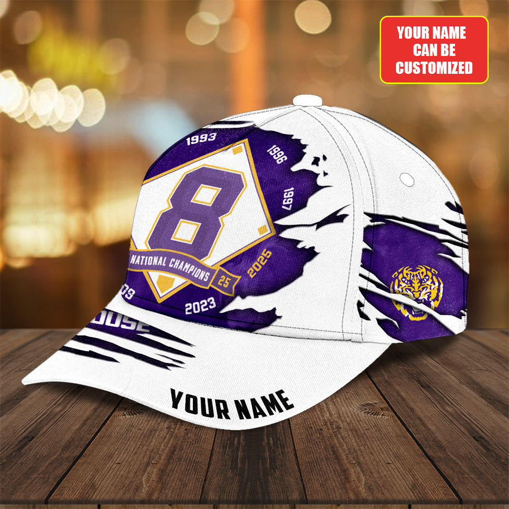 Personalized LSU Tigers Baseball 2025 National Champions Classic Cap – TANTN 14102