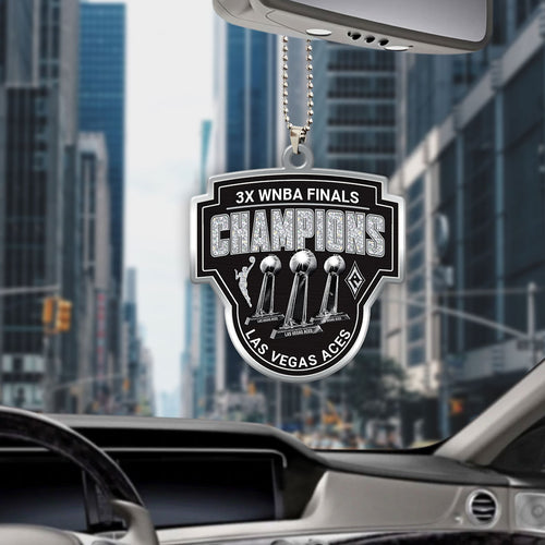 Las Vegas Aces 2025 WNBA Finals Champions Custom shape 2-sided Acrylic Car Ornament – HOATT13829
