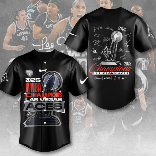 Las Vegas Aces 2025 WNBA Finals Champions Baseball Jersey – TANTN17563