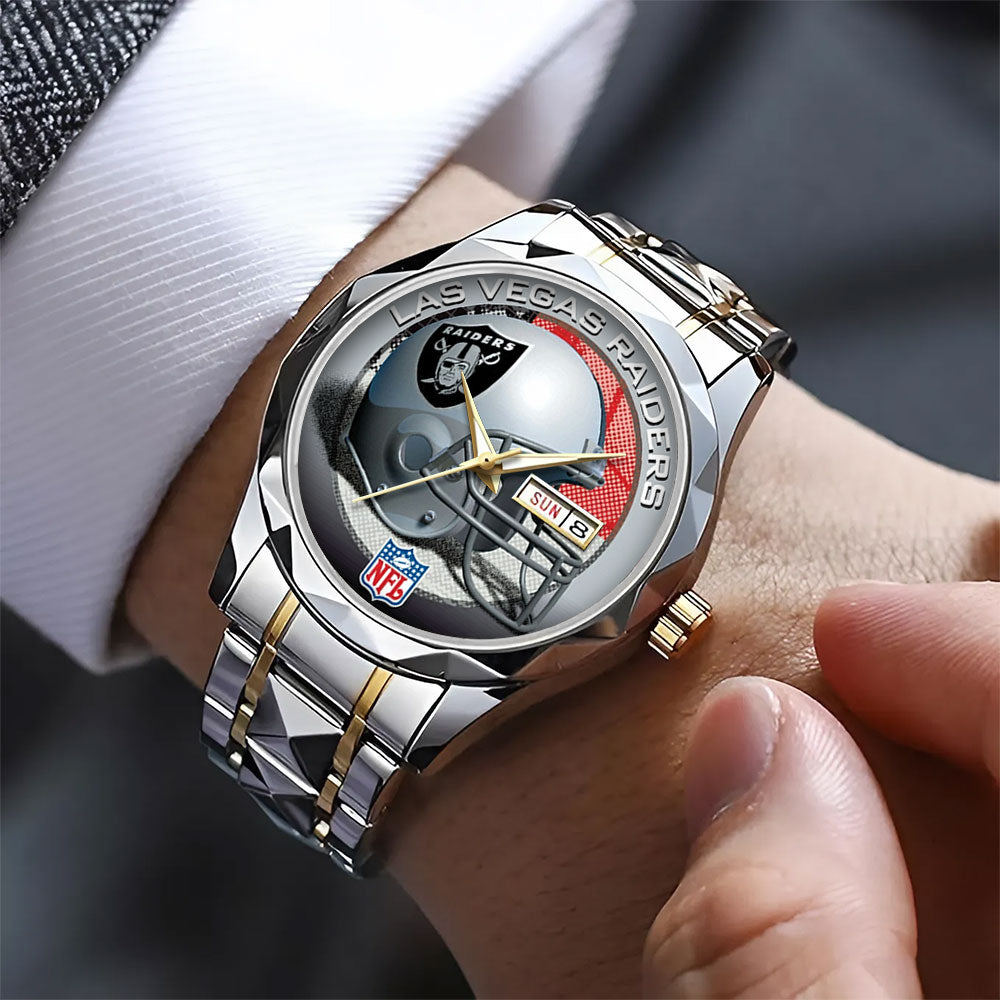Las Vegas Raiders Alloy Luxury Quartz Watch – TANTN16329