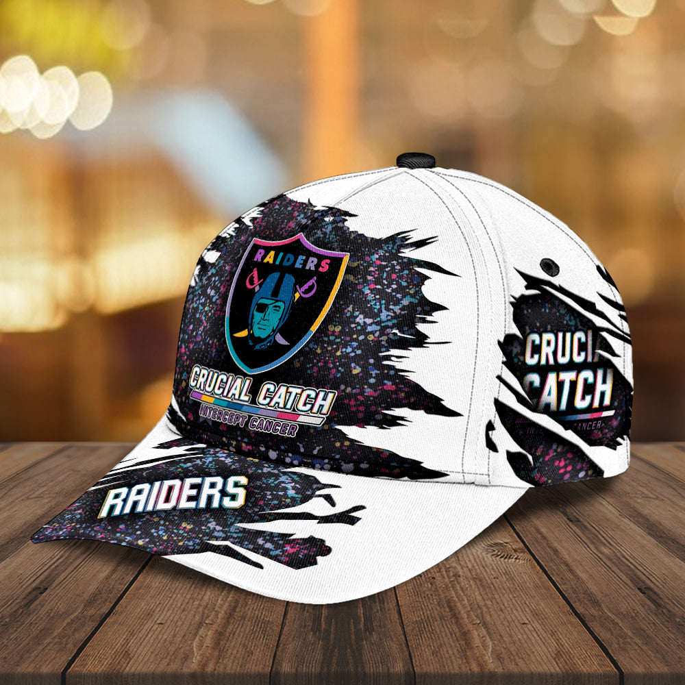 Las Vegas Raiders x Crucial Catch Intercept Cancer Classic Cap – MAITM12963