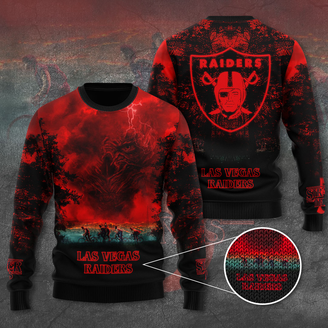 Las Vegas Raiders x Stranger Things Ugly Sweater – TANTN17515