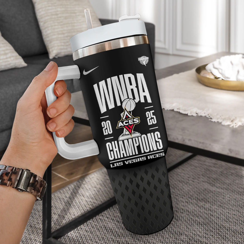Las Vegas Aces 2025 WNBA Champions 40oz Tumbler – TMTHU1930