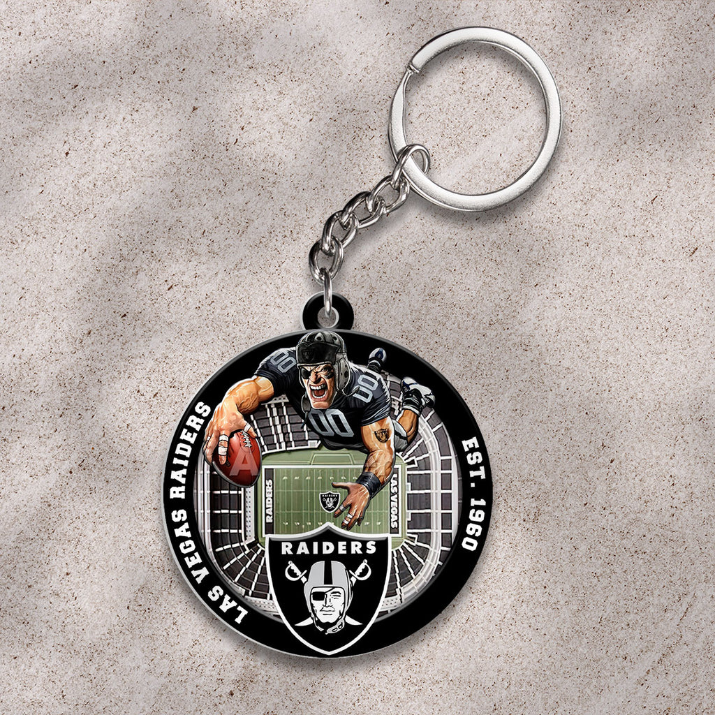 Las Vegas Raiders Custom Shape 2-sided Keychain – HOATT12697