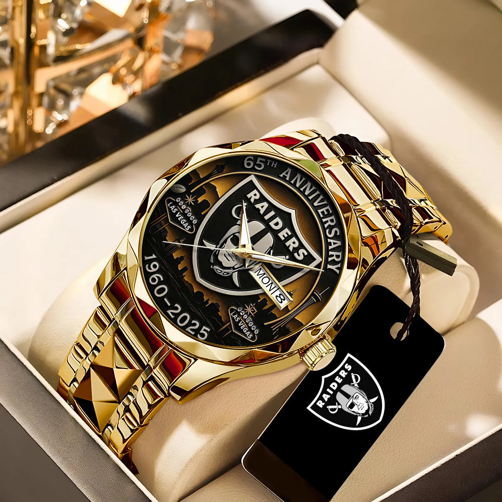 Las Vegas Raiders Alloy Luxury Quartz Watch – TANTN15907