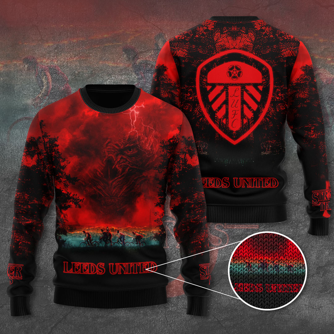 Leeds United x Stranger Things Ugly Sweater – TANTN17777