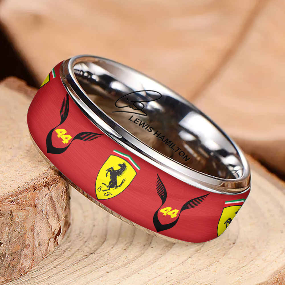 Scuderia Ferrari x Lewis Hamilton Custom Alloy Ring – MAITM 11995
