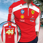 Lewis Hamilton x Scuderia Ferrari Zip Polo Shirt – MAITM14770