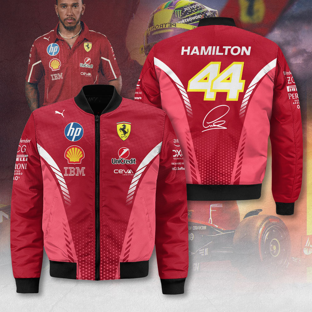 Lewis Hamilton x Scuderia Ferrari 3D Bomber Jacket – MAITM 10260