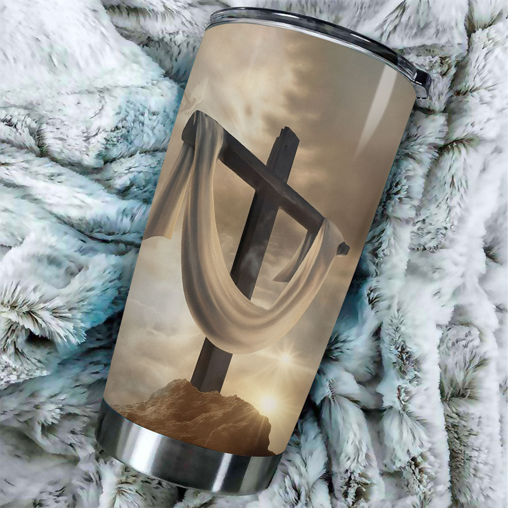 Lion Cross Resurrection Christian Tumbler Cup – TANTN16188