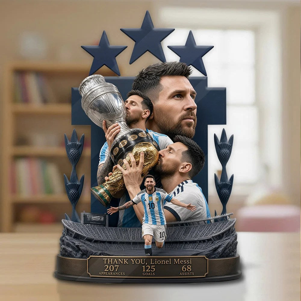 Lionel Messi x Argentina National Football Team Custom Shape Acrylic Plaque – GNE8395