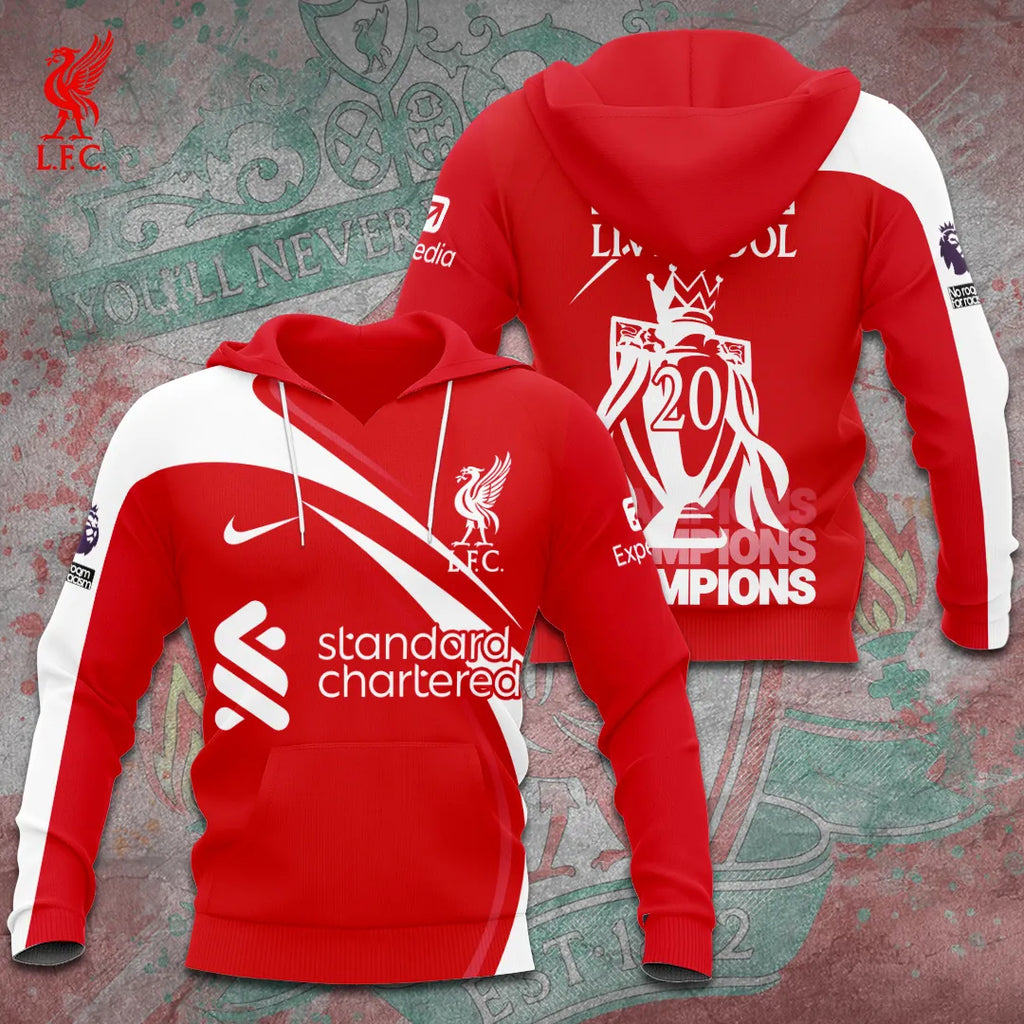 Liverpool FC 2024/25 Premier League Champions 3D Apparel – TANTN 12285