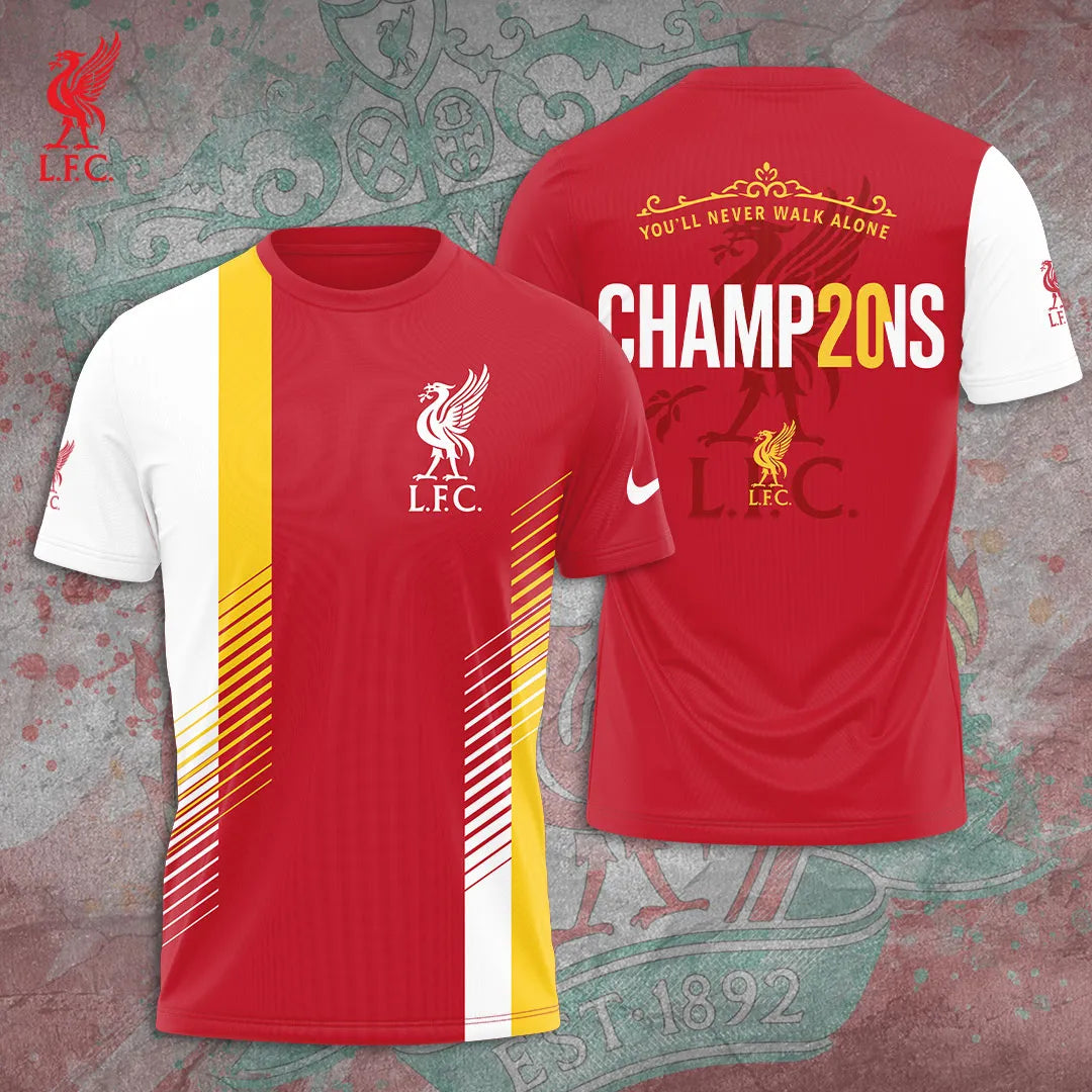 Liverpool FC 2024/25 Premier League Champions 3D Apparel – TANTN 12366