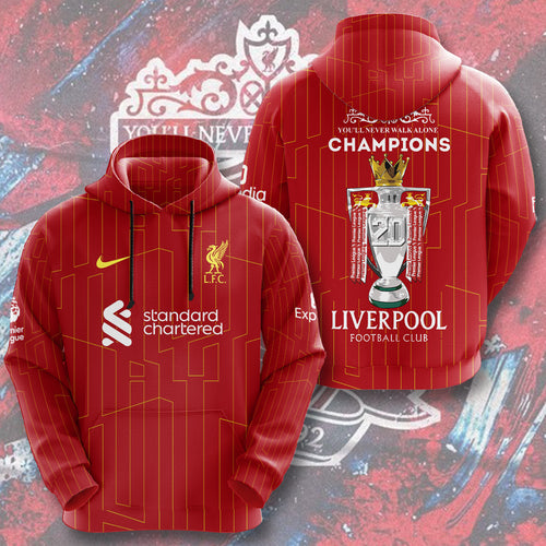 Liverpool FC 2024/25 Premier League Champions 3D Apparel – HOATT 9961