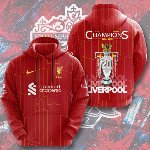 Liverpool FC 2024/25 Premier League Champions 3D Apparel – HOATT 10052