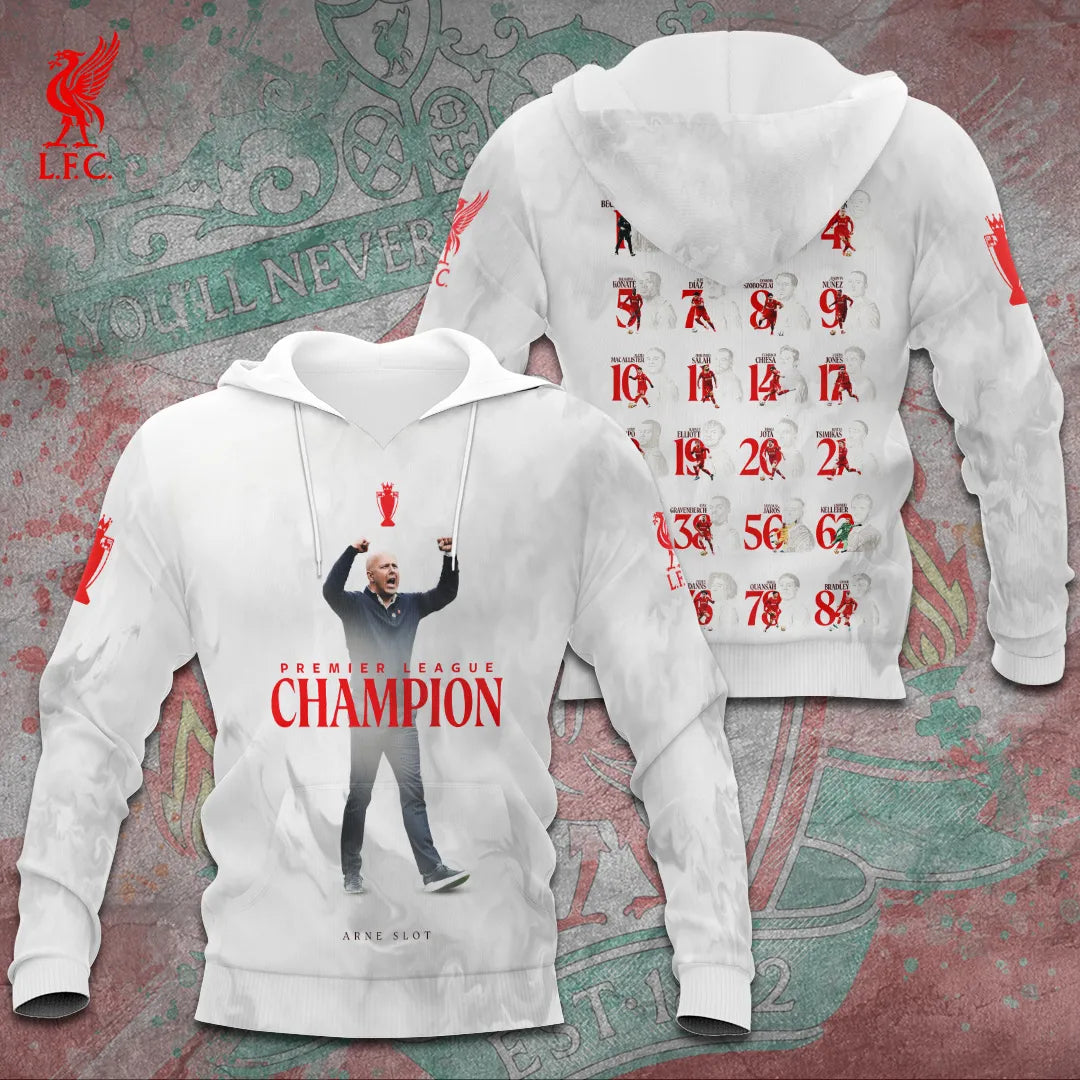 Liverpool FC 2024/25 Premier League Champions 3D Apparel – GNE 3279