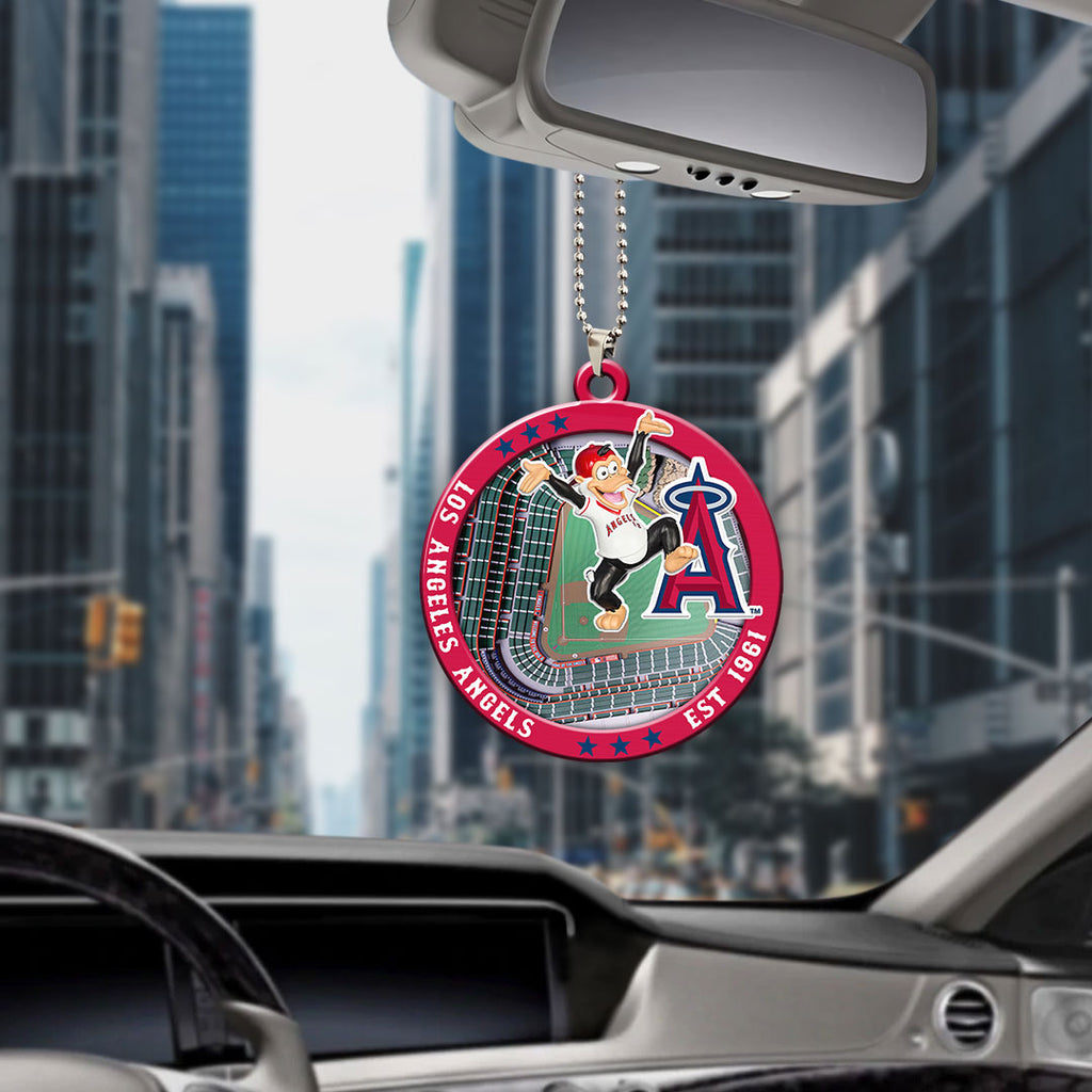 Los Angeles Angels Custom shape 2-sided Acrylic Car Ornament – HOATT13044