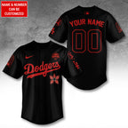 Personalized Los Angeles Dodgers 2025 Champions x Stranger Things Baseball Jersey – TANTN19118