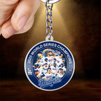 Los Angeles Dodgers 2025 World Series Champions Custom Shape 2-sided Keychain – HOATT14352