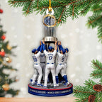 Los Angeles Dodgers 2025 World Series Champions Custom Shape 2-sided Acrylic Ornament – HOATT14327