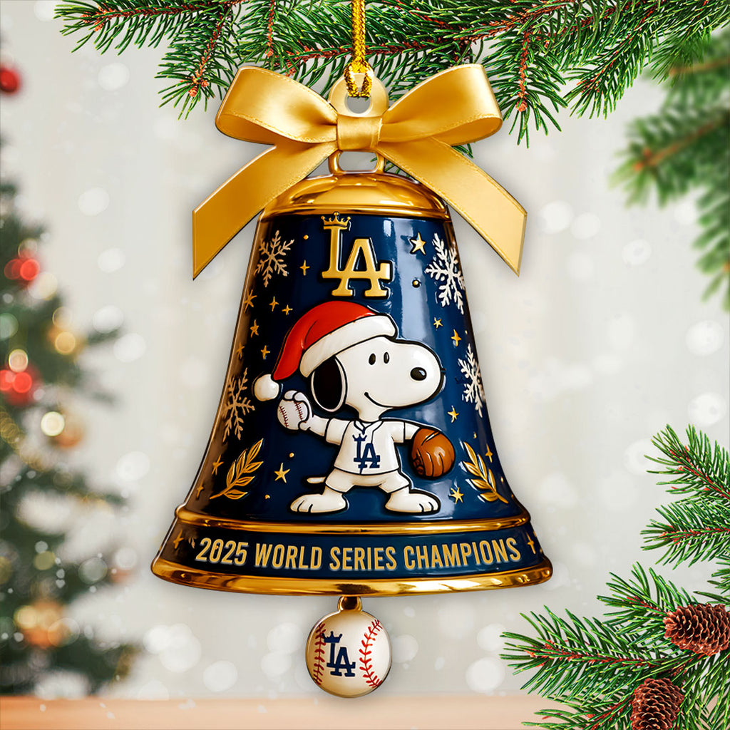 Los Angeles Dodgers 2025 World Series Champions Custom Shape 2-sided Acrylic Ornament – HOATT14978