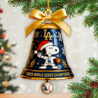 Los Angeles Dodgers 2025 World Series Champions Custom Shape 2-sided Acrylic Ornament – HOATT14978