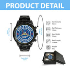 Los Angeles Dodgers 2025 World Series Champions Black Stainless Steel Watch – HOATT14284