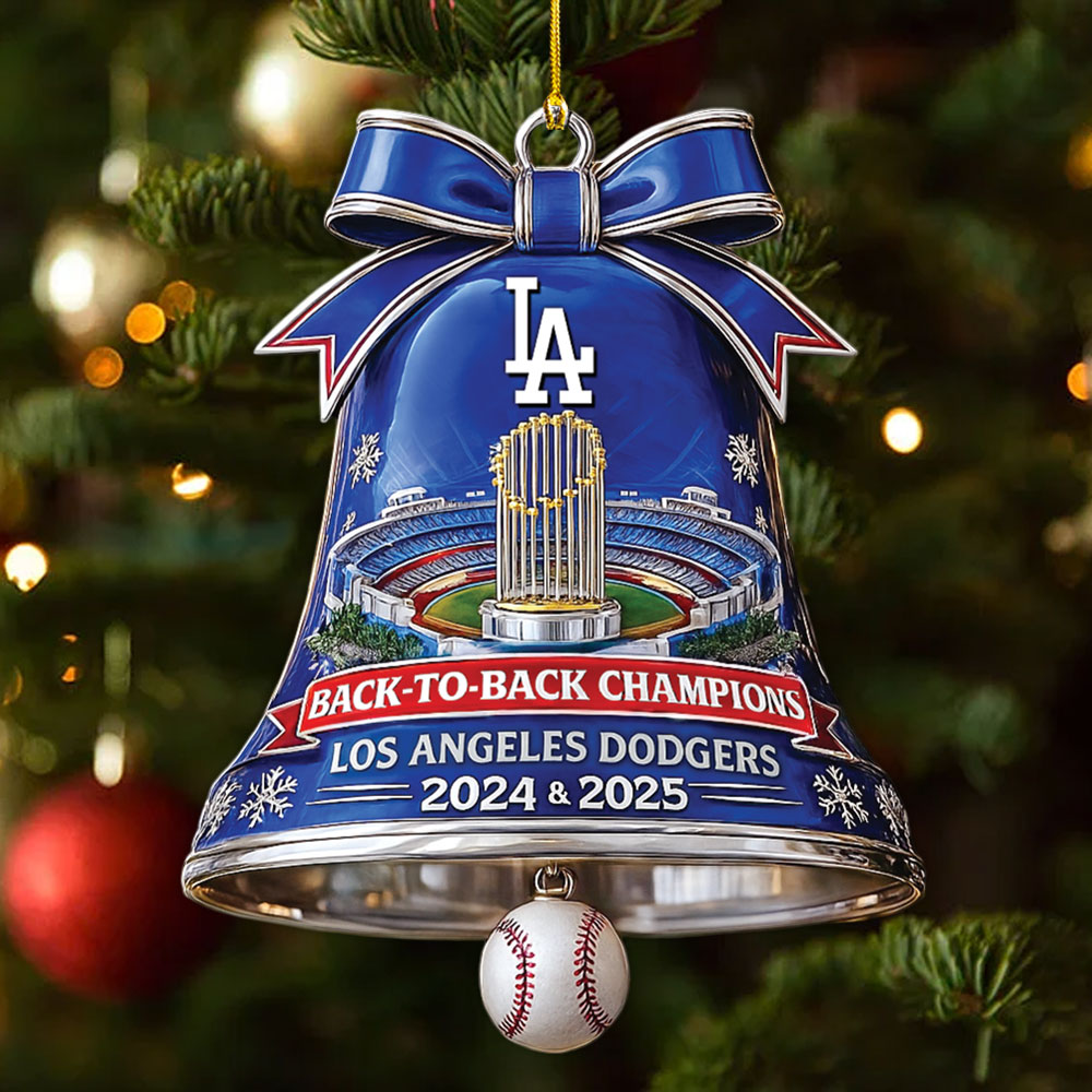 Los Angeles Dodgers 2025 World Series Champions Custom Shape 2-sided Acrylic Ornament – MAITM13975