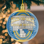 Los Angeles Dodgers 2025 World Series Champions Custom Shape 2-sided Acrylic Ornament – MAITM13981