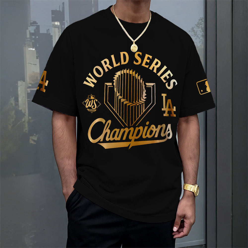 Los Angeles Dodgers 2025 World Series Champions 3D Apparel – MAITM13655