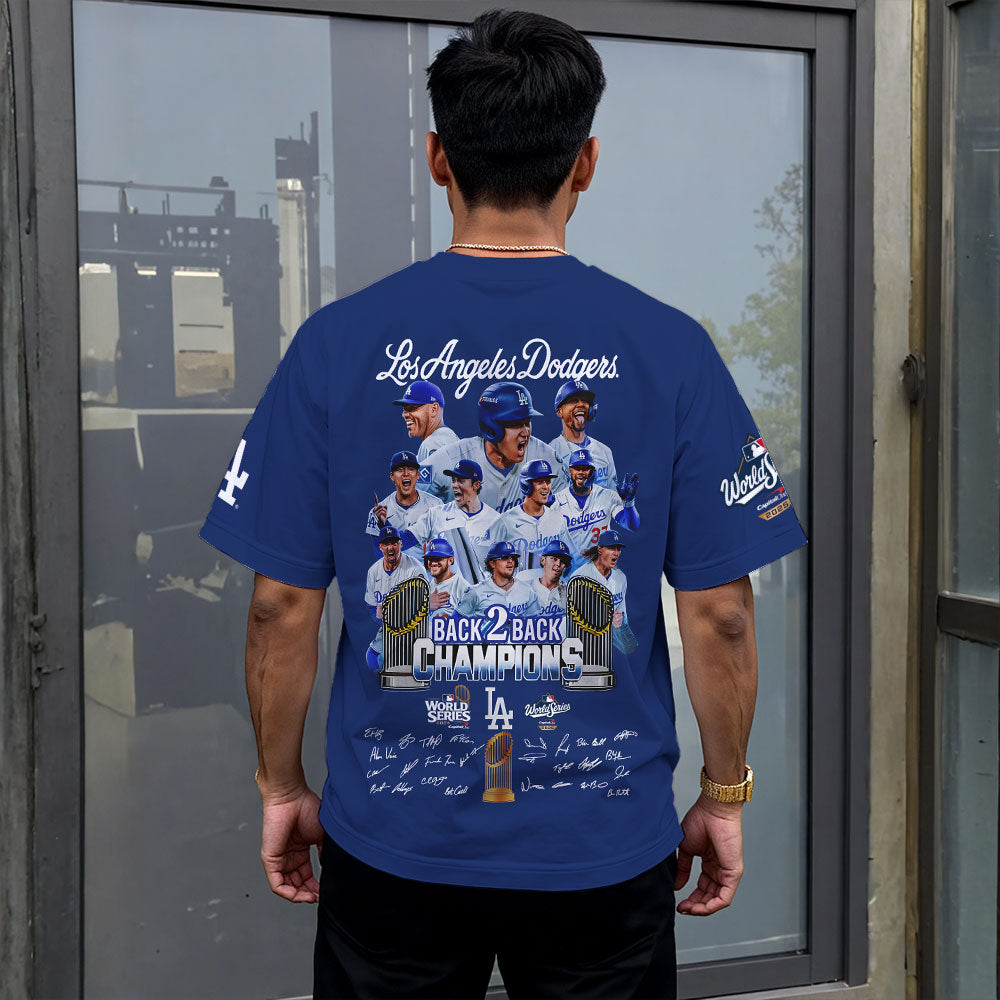 Los Angeles Dodgers 2025 World Series Champions 3D Apparel – MAITM13656