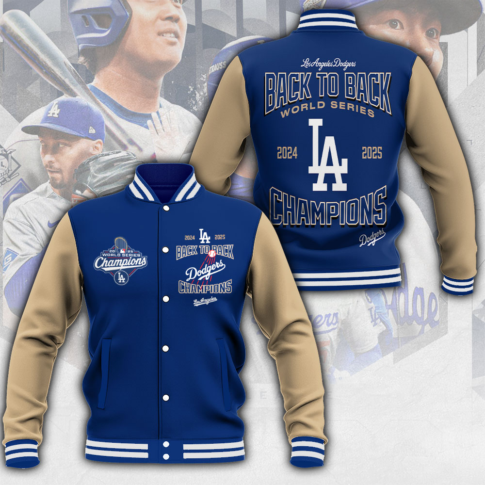 Los Angeles Dodgers 2025 World Series Champions Varsity Jacket – MAITM13639