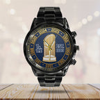 Los Angeles Dodgers Black Stainless Steel Watch – TMTHU1887
