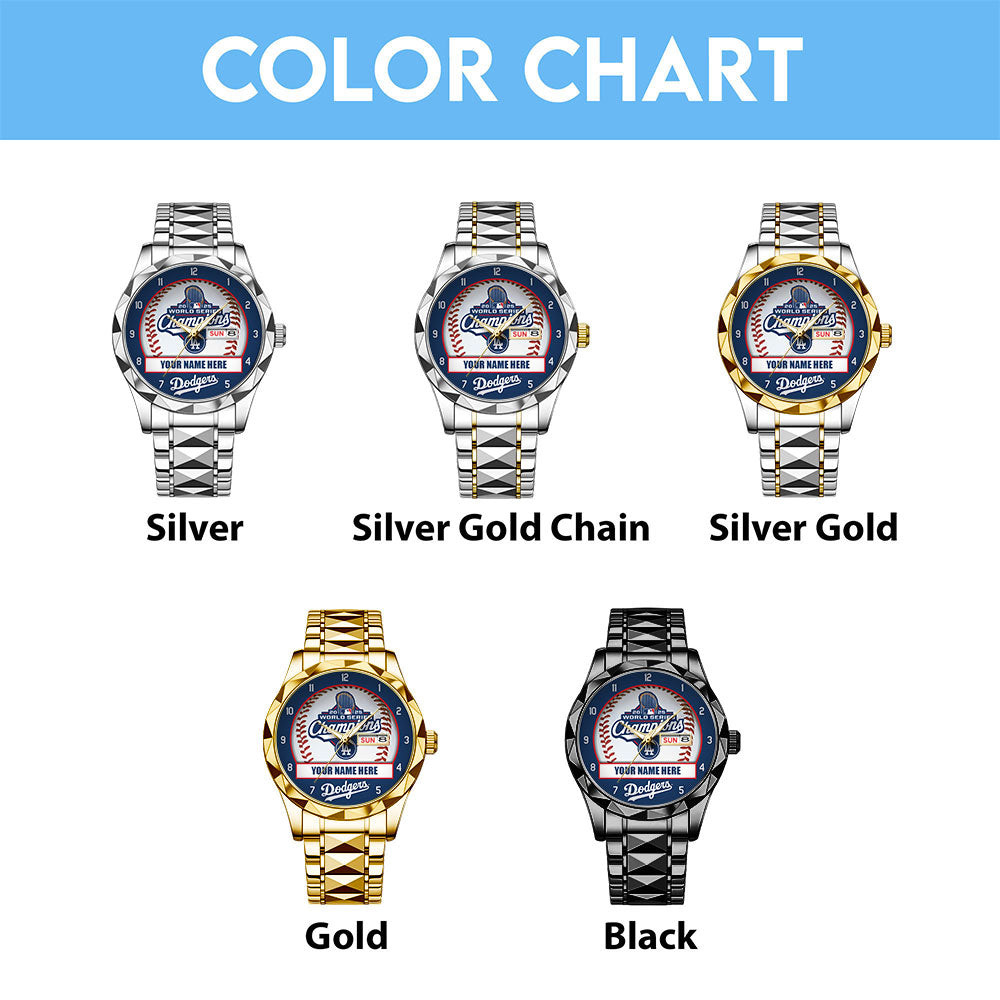Personalized Los Angeles Dodgers World Series 2025 Alloy Luxury Quartz Watch – TANTN18223