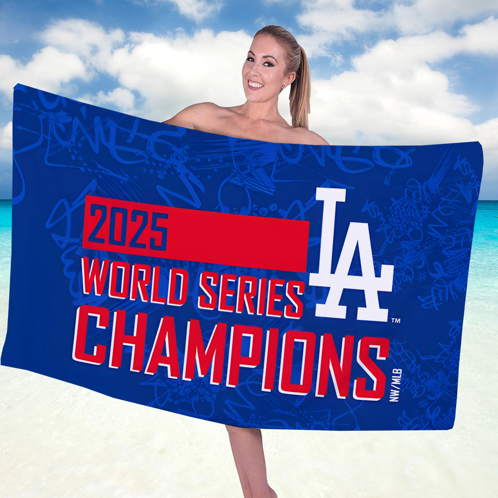 Los Angeles Dodgers World Series 2025 Rectangle Beach Towel – TANTN18058