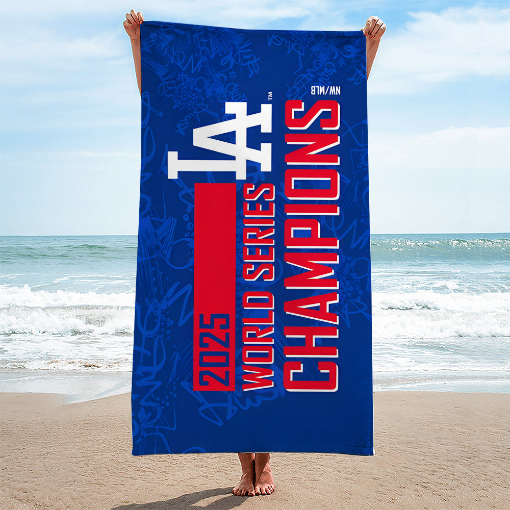 Los Angeles Dodgers World Series 2025 Rectangle Beach Towel – TANTN18058