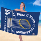 Los Angeles Dodgers World Series 2025 Rectangle Beach Towel – TANTN18068
