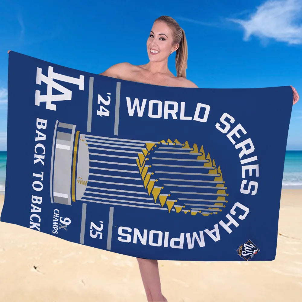 Los Angeles Dodgers World Series 2025 Rectangle Beach Towel – TANTN18068