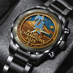 Los Angeles Dodgers World Series 2025 Black Stainless Steel Watch – TANTN18554