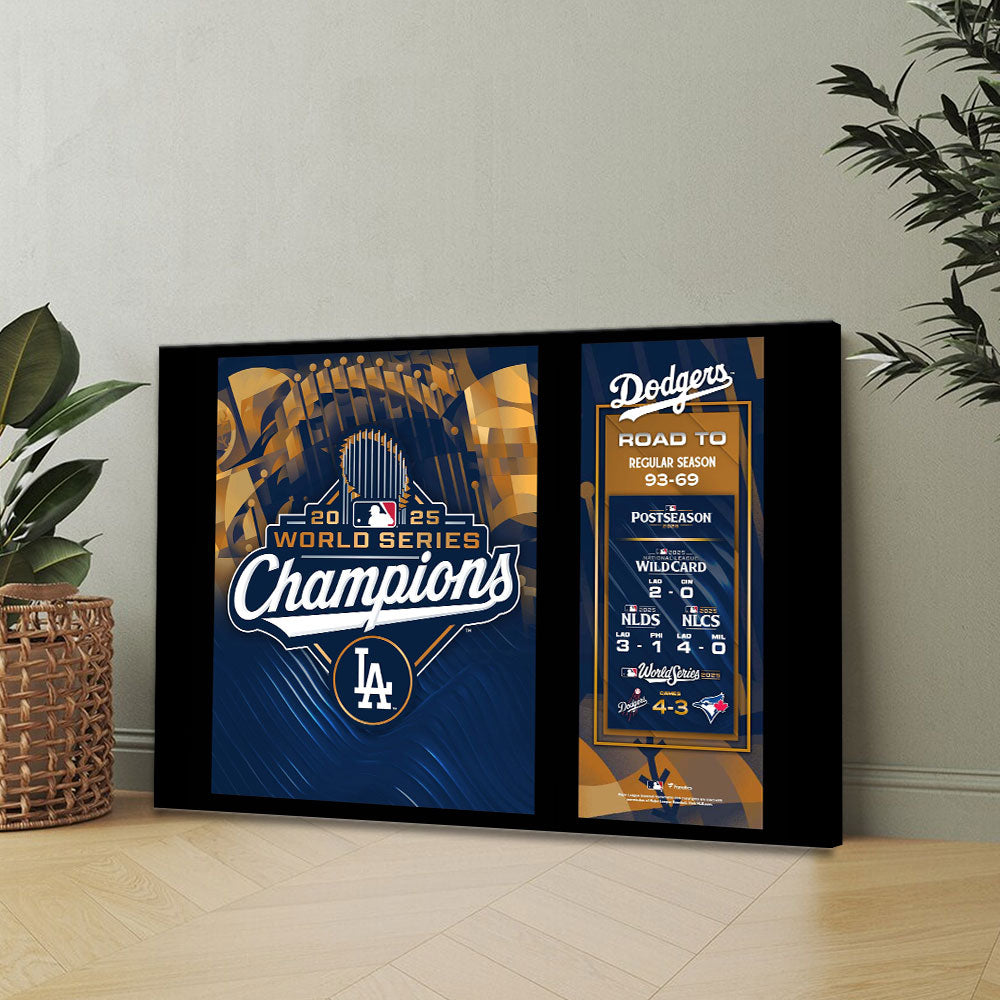 Los Angeles Dodgers World Series 2025 Rectangle Canvas With Inner Frame – TANTN18147