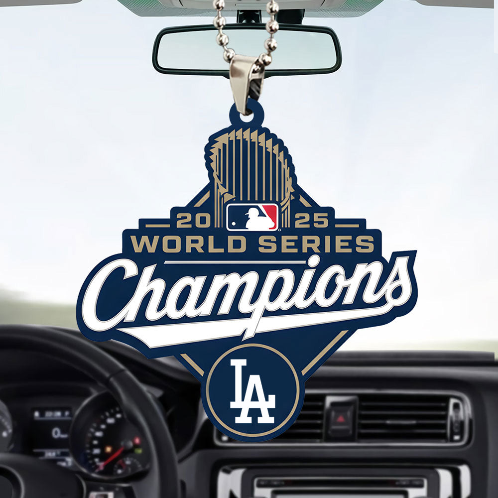 Los Angeles Dodgers World Series 2025 Custom shape 2-sided Acrylic Car Ornament – TANTN18054
