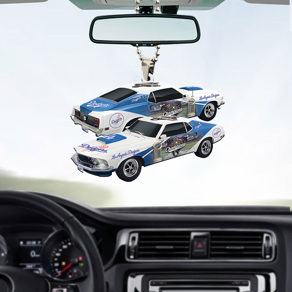 Los Angeles Dodgers World Series 2025 Custom shape 2-sided Acrylic Car Ornament – TANTN18304