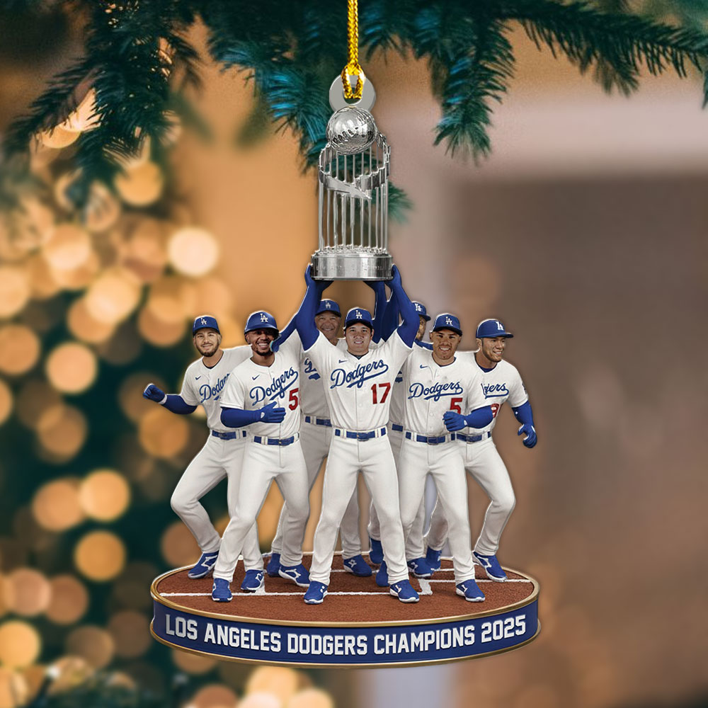 Los Angeles Dodgers World Series 2025 Custom Shape 2-sided Acrylic Ornament – TANTN18239