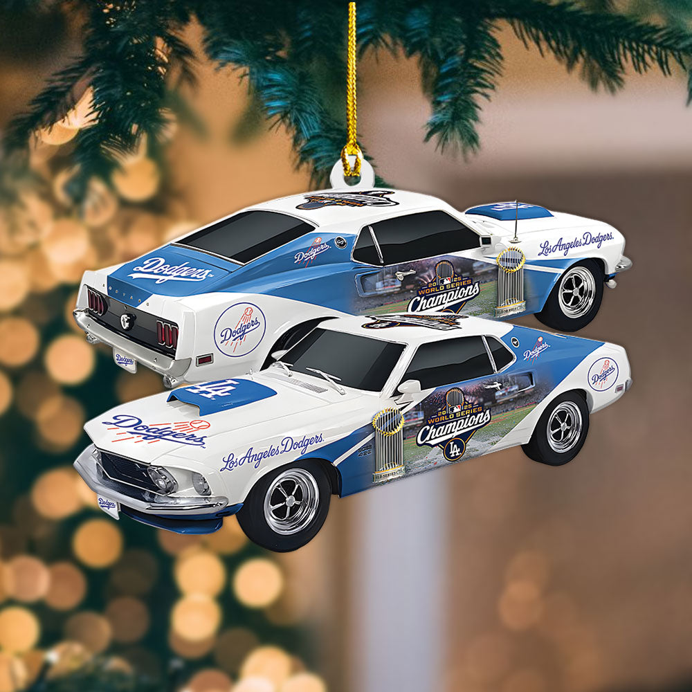 Los Angeles Dodgers World Series 2025 Custom Shape 2-sided Acrylic Ornament – TANTN18303