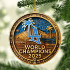 Los Angeles Dodgers World Series 2025 Custom Shape 2-sided Acrylic Ornament – TANTN18551