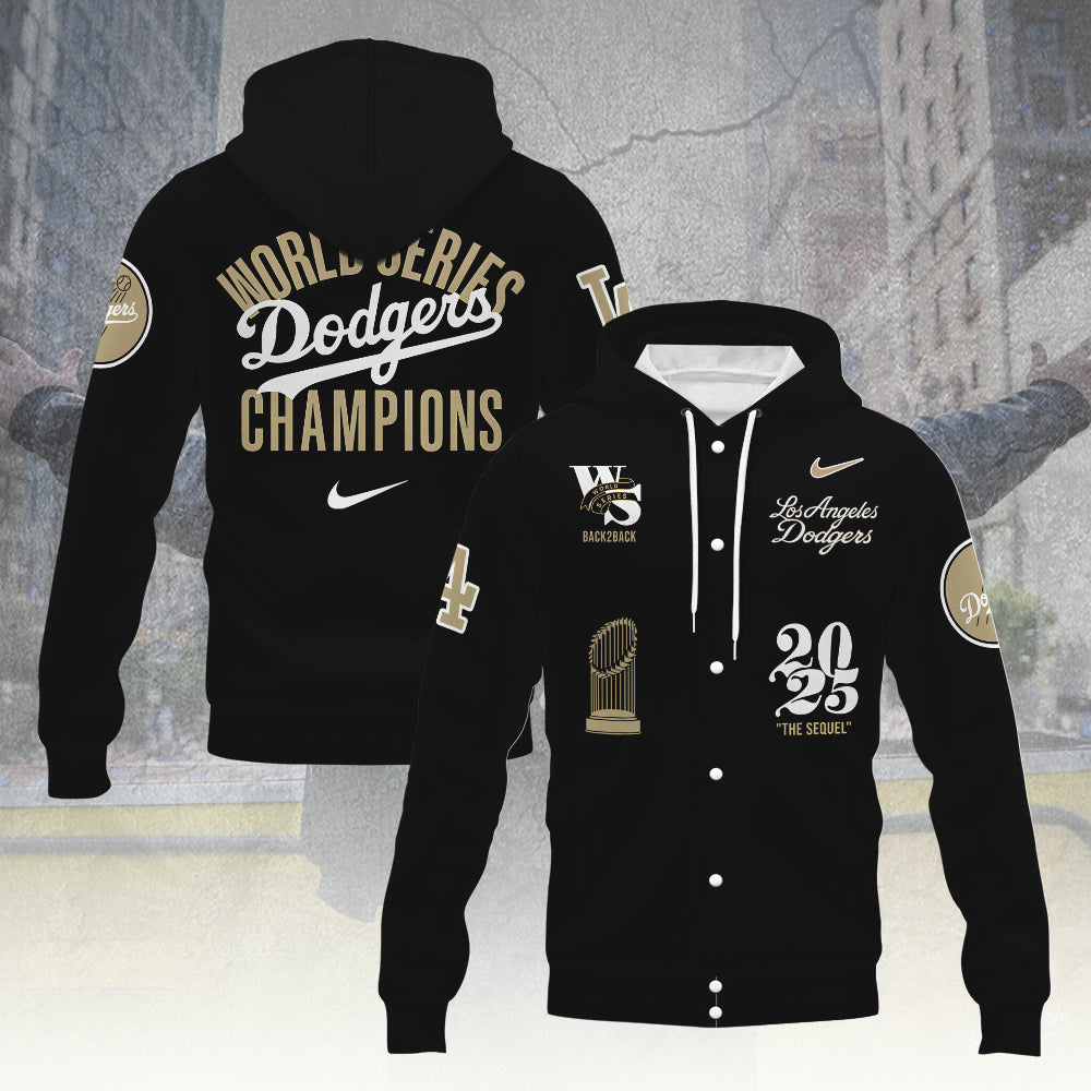 Los Angeles Dodgers World Series 2025 Hooded Baseball Jacket – TANTN18228