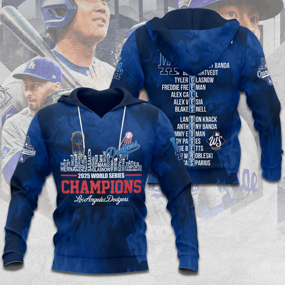Los Angeles Dodgers World Series 2025 3D Apparel – TANTN18341