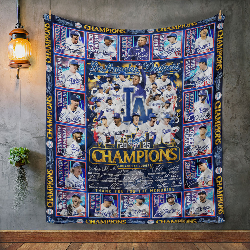 Los Angeles Dodgers World Series 2025 Quilt Blanket – TANTN18047