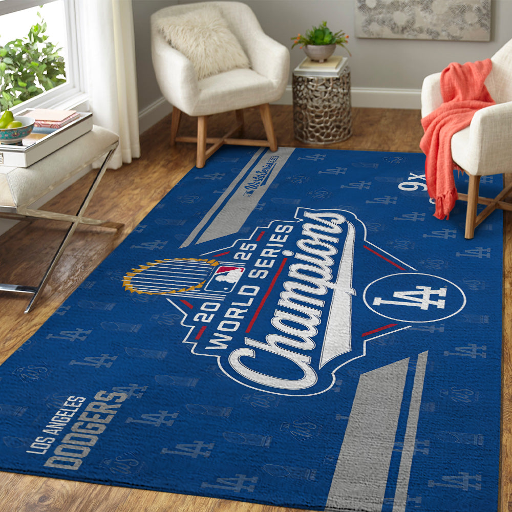 Los Angeles Dodgers World Series 2025 Rectangular Rug – TANTN18242