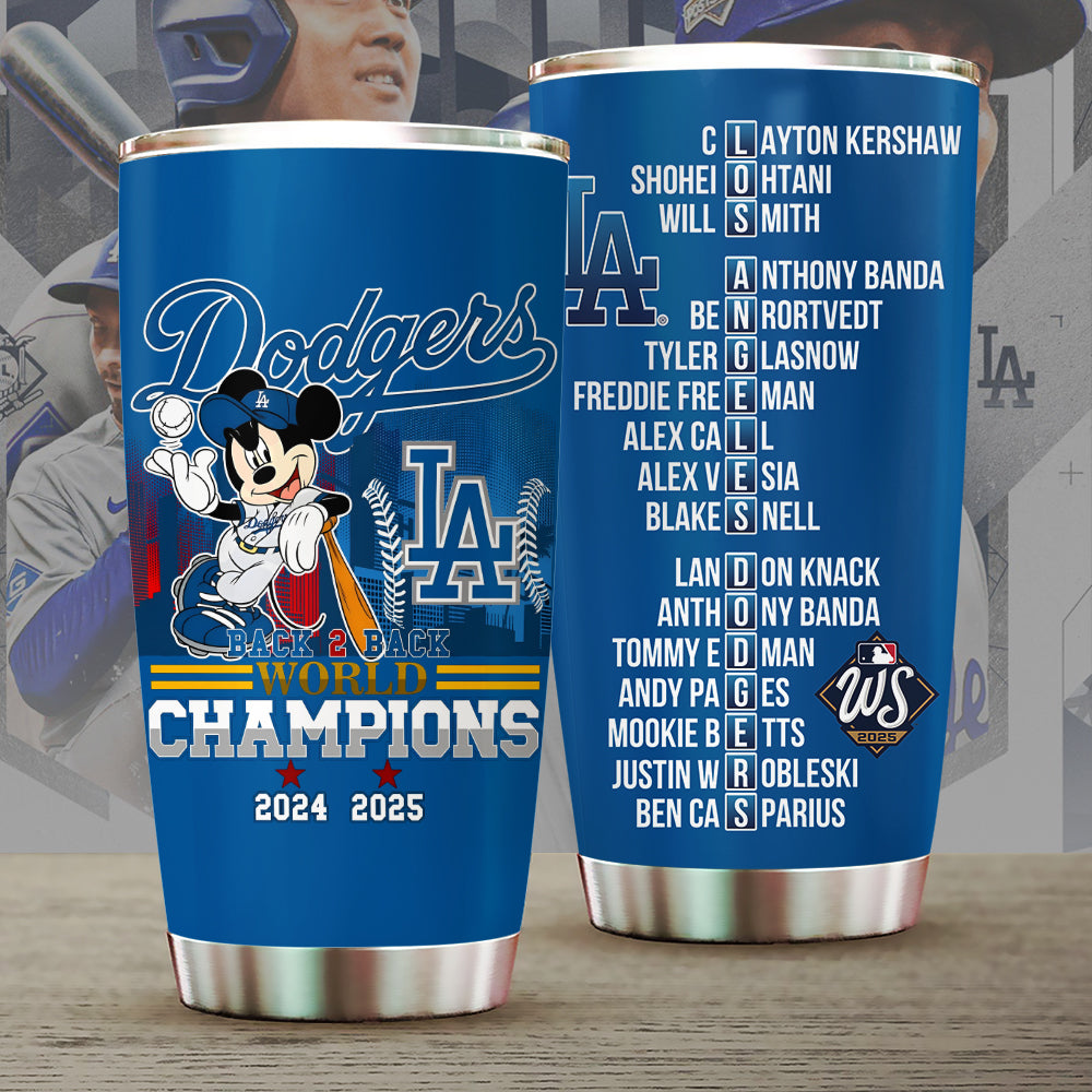 Los Angeles Dodgers World Series 2025 Tumbler Cup – TANTN18349